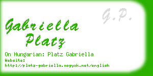 gabriella platz business card